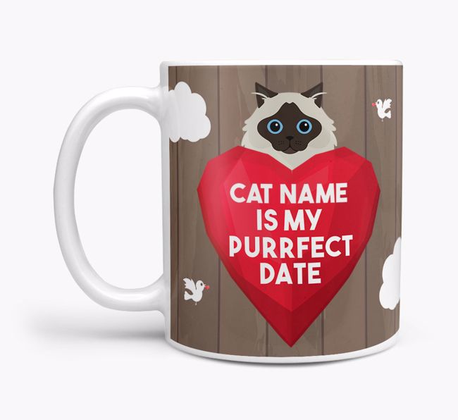 Purrfect Date: Personalised {breedCommonName} Mug